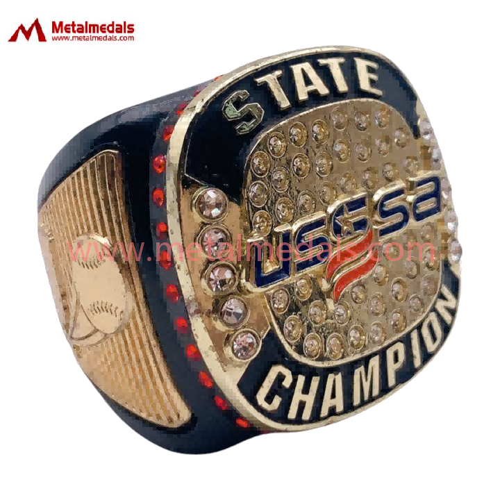 Custom State uscsa   dual plating Championship Rings 